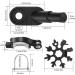 Bicycle Trailer Coupling - Universal Compatibility Safety Pen & Multifunctional Key in Black | Shop Internationally - Buy Online on GoSupps.com