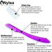 Nylea 3-Pack Eyebrow Razor Trimmer for Women | Extra Precision Peach Fuzz Remover | Disposable Dermaplane Facial Hair Shaper | Dermaplaning Shaving Tool - 3 Count - Buy Online on GoSupps.com