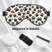 Dog Paw Prints Print Unisex Sleeping Eye Mask Soft Comfortable Light-Blocking Eye Mask - Buy Online on GoSupps.com