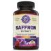100% Pure Saffron Supplements for Weight Loss Eye and Heart Health - Metabolism Booster & Natural Appetite Suppressant for Weight Loss - Diet Pills for Women & Men - 90 Capsules - 45 Day Supply