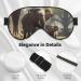 BREAUX Elephant Print Sleeping Eye Mask | Double-Sided Blackout Eye Mask for Travel | Premium Comfort & Style - Buy Online on GoSupps.com