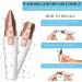 CTFIVING Rechargeble Eyebrow Hair Trimmer 2 IN 1 Electric Painless Facial Hair Remover for Women Portable Eyebrow Hair Removal with Light - Buy Online on GoSupps.com