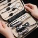 Nail Clippers Kit 9 Pieces Nail Scissors Set Professional Pedicure Nail Set Stainless Steel Beauty Care Tools Beauty Set with PU Leather Set Travel Nail Clippers (Color : B) - Buy Online on GoSupps.com