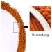 Luxurious Orange Chenille Bathroom Toilet Lid Cover Set - Soft Plush Seat Covers - Machine Washable - Universal Fit - Buy Online on GoSupps.com