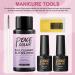 PEACECOLOR Poly Nail Gel and 3 Colors Poly Extension U-V Gel for Nails Pink Light White U-V Gel with 30ml Nail Slip Solution Gel for Nails Builder - Buy Online on GoSupps.com