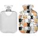 Cute Kitten Heat Bottle | 1L Pain Relief & Warmers for Feet & Bed | Ideal Hot & Cold Compress - Buy Online on GoSupps.com