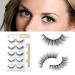 Cuckoo Lashes Kit-04: 5 Pairs 3D Faux Mink Eyelashes with Glue - Reusable, Natural Look False Eyelashes for Women - Buy Online on GoSupps.com