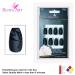 Bling Art Black Matte Ballerina Coffin False Nails - 24 Long Artificial Nails with Glue | International Shipping - Buy Online on GoSupps.com