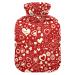 Hearts Valentine's Day Hot Water Bottle with Cover Hot Water Bottles for Pain Relief Hot Water Bag Hot Pack for Adults 1L