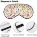 Colorful Confetti Sleep Mask for Women | Adjustable Eye Shades with Elastic Strap - Perfect for Travel & Relaxation - Buy Online on GoSupps.com
