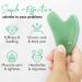 Jade Gua Sha Stone - Face Sculpting Tool for Facial Massage and Jaw Massager - Buy Online on GoSupps.com