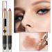 Shadow Pencil Pen | 2 in 1 Eye Brightener Stick for Highlighter Makeup - Waterproof Eyeshadow Stick Easily Freshen Up Makeup Keep You Beautiful All The Time Milk Tea Brown Shzons 03#milk Tea Brown - Buy Online on GoSupps.com