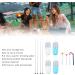 Foldable Silicone Straws Easy Cleaning Portable Foldable Silicone Straws Odorless Blue Pink Green Gray Safe for Camping Picnics - Buy Online on GoSupps.com