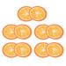 Orange Face Mask Sheets Promote Absorption Extra Coverage DIY 10pcs Pure Cotton Material