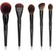 Jessup Large Face Makeup Brushes Set - 5pcs Synthetic Brushes for Foundation, Powder, Contour, Blusher & Highlighter - Phantom Black T273 - Buy Online on GoSupps.com