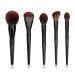 Jessup Large Face Makeup Brushes 5pcs Premium Synthetic Foundation Powder Contour Blusher Highlighter Brush Phantom Black T273 D-5 Pieces