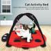 Multifunctional Cat Activity Mat Cat Play Mat with Balls Mouse Hanging Toy Foldable Interactive Play Area Station for Cats Kitten - Buy Online on GoSupps.com