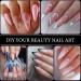 Noverlife 550PCS Full Cover Stiletto Gel Nail Tips Kit | Clear Sharp Mountain Peak False Nails | 11 Sizes Half Matte Press-On Fingernails for Mani-Pedi Nail Art - Buy Online on GoSupps.com