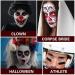 Clown Makeup Kit | Black White Red Face & Body Paint for Halloween SFX Cosplay Joker Zombie & Vampire Looks - Buy Online on GoSupps.com