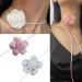 South Kieling Floral Choker Necklace | Elegant Flower Shape Collarbone Chain | Light White Fabric Jewelry - Buy Online on GoSupps.com