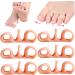 Toe Spacers - 3 Pairs Silicone Toe Spreaders for Men & Women | Elastic Breathable Pedicure & Corrector - Buy Online on GoSupps.com