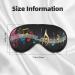Colorful Musical Note Eye Mask | Soft Sleep Mask for Women & Men | Perfect for Travel & Relaxation - Buy Online on GoSupps.com