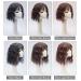 Fluffy Messy Tip Wig for Women - Curly Wavy Synthetic Wig with Corrugated Ponytail - 35cm Black - Buy Online on GoSupps.com