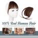 BARSDAR Clip in Fringe Human Hair - 100% Real Hair Extensions - French Bangs in 4# Brown - Washable/Dye-able - Pack of 1 - Buy Online on GoSupps.com