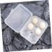 Mikikit Serving Tray Box Pressure-proof Egg Carton Desk Dispenser Egg Storage Case Fridge Egg Tray Household Travel Rack White 24X14CM - Buy Online on GoSupps.com