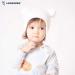 LANGZHEN Toddler Kids Winter Hat with Earflap | Fleece Lined Beanie for Baby Boys Girls 0-6 Months | Classic White Navy - Buy Online on GoSupps.com