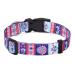 Mihqy dog collar adjustable soft & comfort dog collar Bohemian flowers geometric trunk design for small medium and large dogs (geometry floral l) l (neck circumference 38-63 cm width 2.5 cm) geometry floral