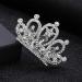 Brinie Mini Blue Crystal Tiara Bridal Hair Comb Clip - Princess Crown for Girls - Birthday Gift (Silver) - Buy Online on GoSupps.com