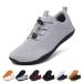 Geweo barefoot shoes men women comfortable light trailla shoes with wide barefoot shoes slipproof running shoes fitness shoes zero-drop solh toe shoes sneaker unisex 37-47eu 44 EU gray