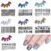 Nail Art Stamping Plates Set - Panda Unicorn & Flower Designs - Silicone Manicure Tools with Scraper | Style D03 - Shop Internationally! - Buy Online on GoSupps.com