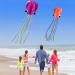 HENGDA KITE: Large Easy Flyer Octopus Kite for Kids - 31 Inches Wide - Perfect for Beach or Park - Orange & Purple - Buy Online on GoSupps.com