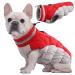 Kuoser waterproof dog coat cold weather winter warm jacket for small medium -sized dogs cozy dog sweater with fleece lined reflective puppy winter vest pet clothing S red