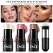 3-Piece Cream Contour Pencil Set - Waterproof Highlighter & Blush Sticks for Long-Lasting Light Finish | International Shipping - Buy Online on GoSupps.com