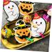ABOOFAN 100 Pcs Lollipop Decoration Lollipop Greeting Card Lollipop Card Holder Packaging Decoration Card Lollipop Ghost Card Paper Card Candy Wrapping Card Sugar Card Halloween - Buy Online on GoSupps.com
