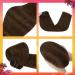 Hetto Brown Clip-In Extensions | Remy Real Hair | Dark Brown #4 | 120g 35cm | Premium Quality Hair Recovery - Buy Online on GoSupps.com