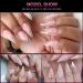 AORAEM Stiletto Nail Tips - 1000Pcs Acrylic False Nails Set with Bag (Short Clear+Natural) - Buy Online on GoSupps.com