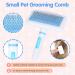Nobleza 6-Piece Small Animal Care Set | Rabbit Care Raccoon Brush Hamster Comb & Bath Glove - Blue - Buy Online on GoSupps.com