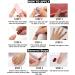 Nude Rainbow Clouds Press on Nails - Medium | Fake Nails for Women & Girls | Pink Full Cover Tips for Spring & Summer Salon - Buy Online on GoSupps.com