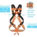 HeeJo Kids Body Youth Safety Zipline Climbing Belt - Orange (8-14 Years) - Buy Online on GoSupps.com