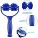 Massage Roller with Handle & Interchangeable Hedgehog Balls - Self Massage for Muscle Pain Relief | Blue - Buy Online on GoSupps.com