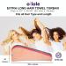 Ollole Microfiber Hair Towels Wraps 3-Pack + Wide Tooth Comb | Prevents Frizz, Dries Hair Quickly | Twist Design Pink Blue Rose | Shower Essentials for Women - Buy Online on GoSupps.com