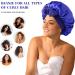 Abiello Silk Sleep Bonnet for Women | Adjustable Satin Night Cap | Soft Elastic Band | Navy Blue - Buy Online on GoSupps.com
