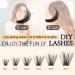 Buy Individual Eyelash Clusters - Mega C Curl Mix 12-18mm | DIY Eyelash Extensions for Stunning Eye Makeup - Buy Online on GoSupps.com