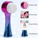 Face Brush 2 in 1 - Silicone Cleansing & Exfoliating Brush for Deep Pore Cleanse | Dual Manual Scrub & Massage | Gradient Purple Blue - Buy Online on GoSupps.com