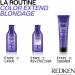 Redken Routine For Blonde and Bleached Hair Set of Shampoo Conditioner and Mask Corrects and Neutralizes Yellow and Copper Tones With Triple Acid Protein Complex Blondage - Buy Online on GoSupps.com