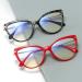 KDOQ Cat Eye Blue Light Blocking Glasses for Women | Anti Eyestrain TR90 Computer Mirror Eyewear in Red - Perfect for Screen Use - Buy Online on GoSupps.com